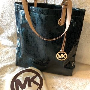 MICHAEL Michael Kors Patent Leather Jet Set Tote